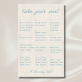 linen seating chart